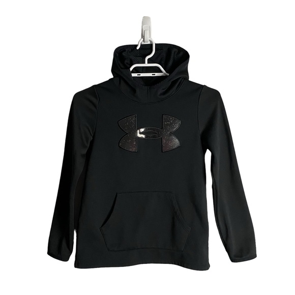 Under Armour Youth Girl's Black Loose Sweatshirt Hoodie - Picture 1 of 8
